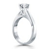 Load image into Gallery viewer, 14k White Gold Wide Cathedral Solitaire Engagement Ring