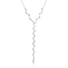 Load image into Gallery viewer, Sterling Silver 18 inch Leaf Motif Lariat Necklace