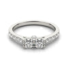 Load image into Gallery viewer, 14k White Gold Round Two Stone Diamond Ring (3/4 cttw)