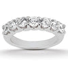 Load image into Gallery viewer, 14k White Gold Diamond Scalloped Shared U Prong Setting Wedding Ring Band