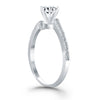 Load image into Gallery viewer, 14k White Gold Open Shank Bypass Diamond Engagement Ring