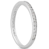 Load image into Gallery viewer, 14k White Gold Micro-pave Diamond Wedding Ring Band Set 3/4 Around