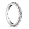 Load image into Gallery viewer, 14k White Gold Pave Set Round Cut Diamond Eternity Ring with Milgrained Edging