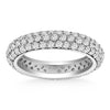 Load image into Gallery viewer, 14k White Gold Cupola Round Diamond Eternity Ring in 14k White Gold