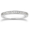 Load image into Gallery viewer, 14k White Gold Pave Diamond Wedding Ring Band Set 1/2 Around