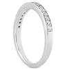 Load image into Gallery viewer, 14k White Gold Pave Diamond Wedding Ring Band Set 1/2 Around