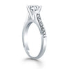 Load image into Gallery viewer, 14k White Gold Pave Diamond Cathedral Engagement Ring