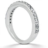 Load image into Gallery viewer, 14k White Gold Pave Diamond Wedding Ring Band Set 1/2 Around