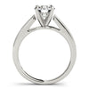 Load image into Gallery viewer, 14k White Gold Antique Style Graduagted Diamond Engagement Ring (1 1/8 cttw)