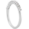 Load image into Gallery viewer, 14k White Gold Fancy U Setting Shared Prong Diamond Wedding Ring Band