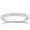 Load image into Gallery viewer, 14k White Gold Channel Set Princess Diamond Wedding Ring Band