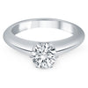 Load image into Gallery viewer, 14k White Gold Solitaire Cathedral Engagement Ring