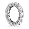 Load image into Gallery viewer, 14k White Gold Round Diamond Decorated Eternity Ring