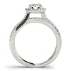 Load image into Gallery viewer, 14k White Gold Diamond Engagement Ring with Split Shank Design (1 1/2 cttw)