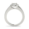 Load image into Gallery viewer, 14k White Gold Pave Style Slim Shank Diamond Engagement Ring (1 1/8 cttw)