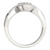 Load image into Gallery viewer, 14k White Gold Curved Band Style Two Diamond Ring (5/8 cttw)