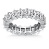 Load image into Gallery viewer, 14k White Gold Common Prong Princess Cut Diamond Eternity Ring