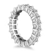 Load image into Gallery viewer, 14k White Gold Common Prong Princess Cut Diamond Eternity Ring