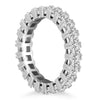 Load image into Gallery viewer, 14k White Gold Princess Cut Diamond Eternity Ring