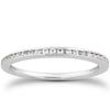 Load image into Gallery viewer, 14k White Gold Slim Profile Diamond Channel Set Wedding Ring Band