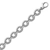 Load image into Gallery viewer, Sterling Silver Diamond Cut Chain Style  Rhodium Plated Bracelet