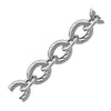 Load image into Gallery viewer, Sterling Silver Diamond Cut Chain Style  Rhodium Plated Bracelet