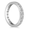 Load image into Gallery viewer, 14k White Gold Eternity Ring with Channel Set Princess Cut Diamonds