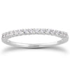 Load image into Gallery viewer, 14k White Gold Shared Prong Diamond Wedding Ring Band with Airline Gallery