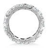 Load image into Gallery viewer, 14k White Gold Round Diamond Studded Eternity Ring