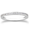 Load image into Gallery viewer, 14k White Gold Slender Channel Set Diamond Wedding Ring Band Set 1/2 Around