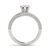 Load image into Gallery viewer, 14k White Gold Round Diamond Bypass Style Engagement Ring (1 1/2 cttw)