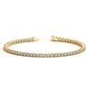 Load image into Gallery viewer, 14k Yellow Gold Round Diamond Tennis Bracelet (3 cttw)