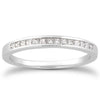 Load image into Gallery viewer, 14k White Gold Channel Set Princess Diamond Wedding Ring Band