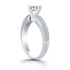 Load image into Gallery viewer, 14k White Gold Triple Row Pave Diamond Engagement Ring