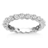 Load image into Gallery viewer, 14k White Gold Common Prong Round Cut Diamond Eternity Ring