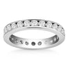 Load image into Gallery viewer, 14k White Gold Eternity Ring with Channel Set Round Diamonds