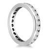 Load image into Gallery viewer, 14k White Gold Eternity Ring with Channel Set Round Diamonds