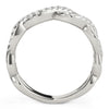 Load image into Gallery viewer, Diamond Studded Interlocking Waves Ring in 14k White Gold (5/8 cttw)