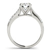 Load image into Gallery viewer, 14k White Gold Round Cut Diamond Engagement Ring  (1 5/8 cttw)