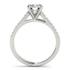 Load image into Gallery viewer, 14k White Gold Pronged Round Diamond Engagement Ring (1 5/8 cttw)