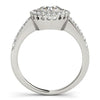 Load image into Gallery viewer, 14k White Gold Pave Style Diamond Engagement Ring (1 3/8 cttw)