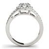 Load image into Gallery viewer, 14k White Gold Round Split Shank Style Diamond Engagement Ring (1 1/2 cttw)