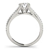 Load image into Gallery viewer, 14k White Gold Double Prong Multirow Band Diamond Engagement Ring (1 1/8 cttw)