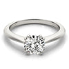 Load image into Gallery viewer, 14k White Gold Double Prong Set Solitaire Diamond Engagement Ring (1 cttw)