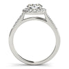 Load image into Gallery viewer, 14k White Gold Halo Diamond Engagement Ring (1 3/8 cttw)