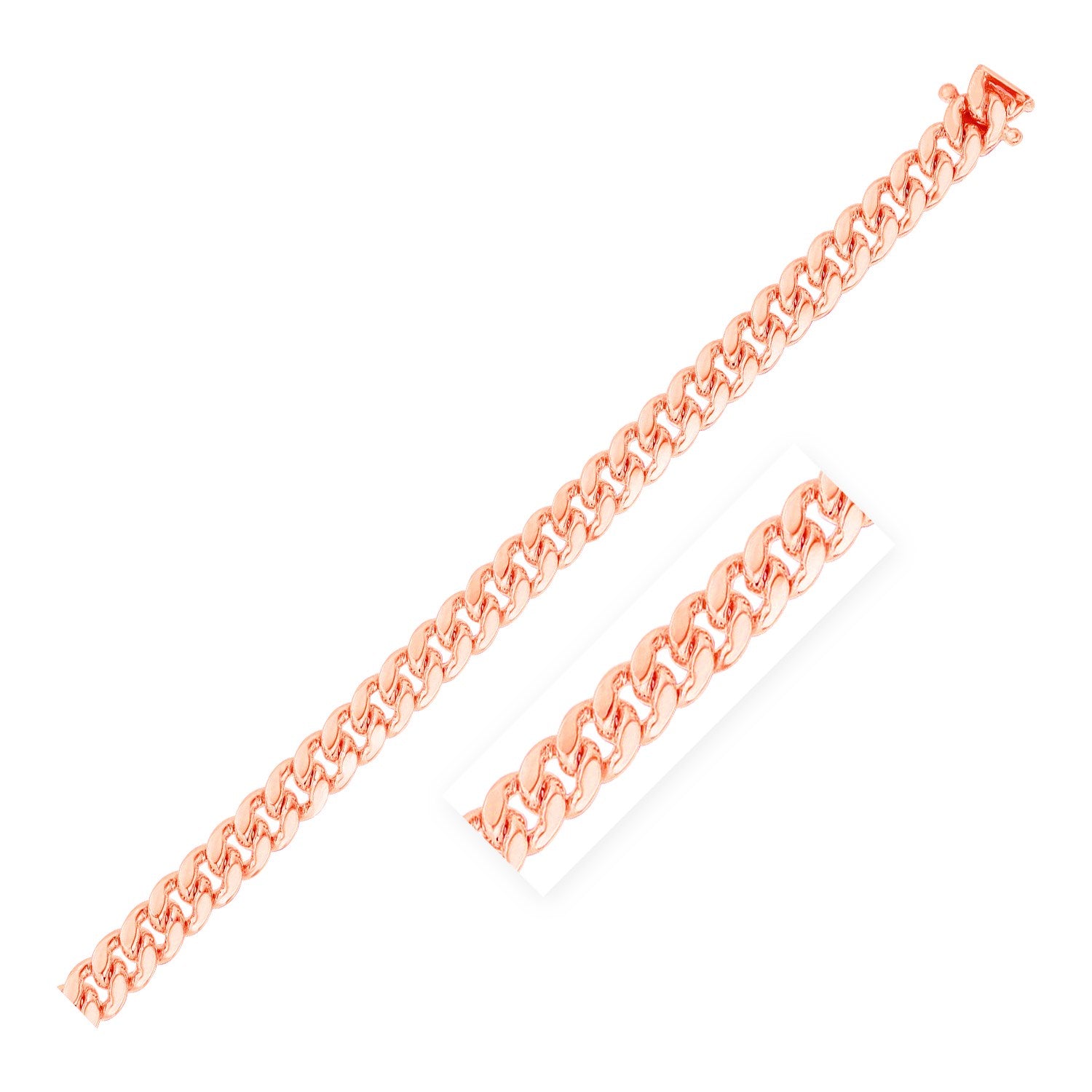 6.0mm 14k Rose Gold Classic Miami Cuban Chain