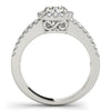 Load image into Gallery viewer, 14k White Gold Round Diamond Split Shank Design Engagement Ring (7/8 cttw)