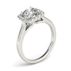 Load image into Gallery viewer, 14k White Gold Square Shape Border Diamond Engagement Ring (1 1/3 cttw)