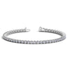 Load image into Gallery viewer, 14k White Gold Round Diamond Tennis Bracelet (5 cttw)