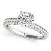 Load image into Gallery viewer, 14k White Gold Antique Style Diamond Engagement Ring (1 1/8 cttw)